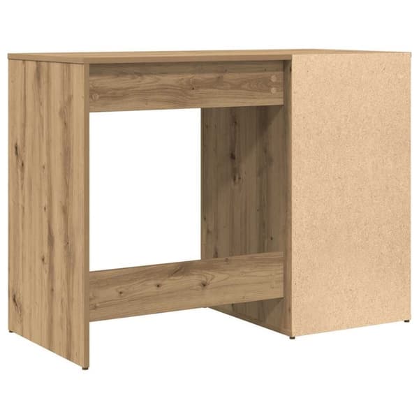 vidaXL Skrivebord artisan eik 100x49x75 cm konstruert tre