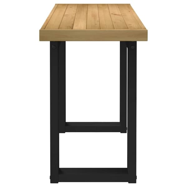 vidaXL Skrivebord NOAIN U-formede ben 120x50x75 cm heltre furu