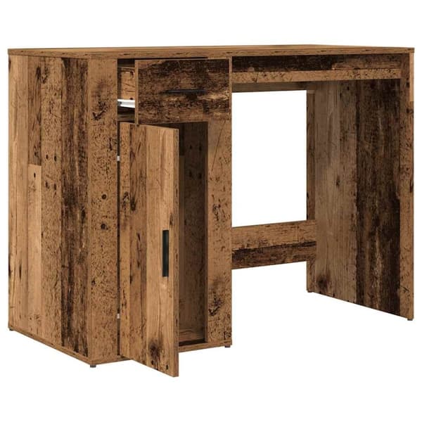 vidaXL Työpöytä musta 100x49x75 cm lastulevy