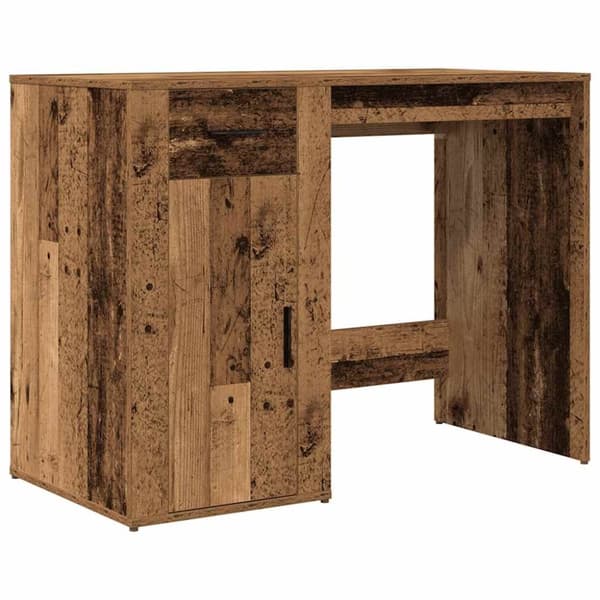 vidaXL Työpöytä musta 100x49x75 cm lastulevy
