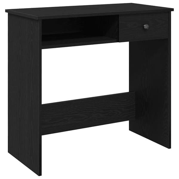 vidaXL Työpöytä musta 80x40x75 cm lastulevy