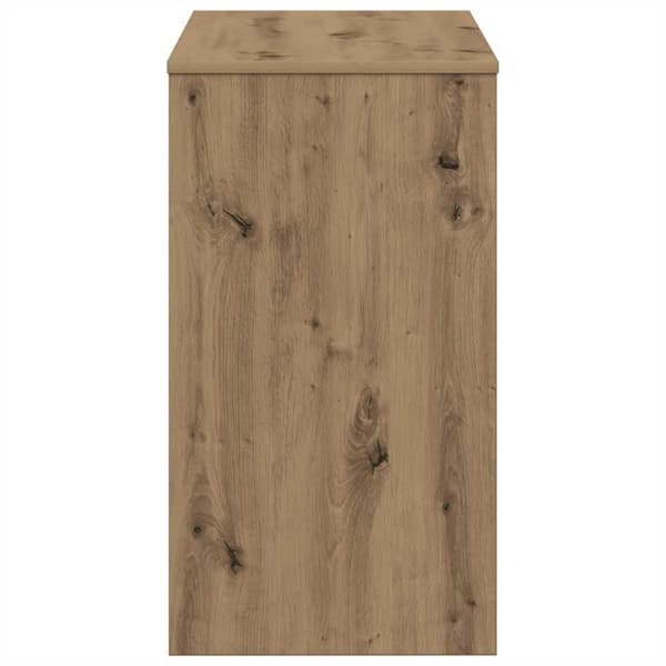 vidaXL Skrivebord artisan eik 90x40x72 cm konstruert tre