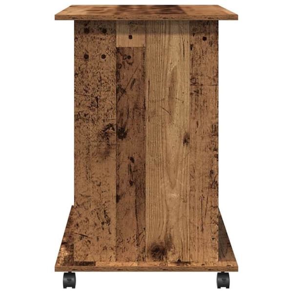 vidaXL Tietokonepöytä vanhaa puuta 80x50x75 cm lastulevy
