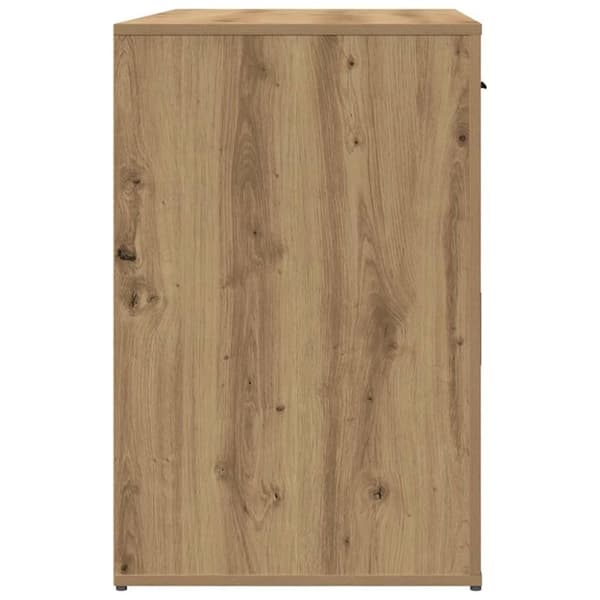 vidaXL skrivebord 100x49x75 cm konstrueret træ kunsteg