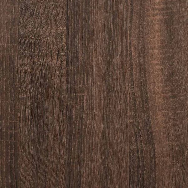 vidaXL Työpöytä ruskea tammi 80x40x75 cm tekninen puu