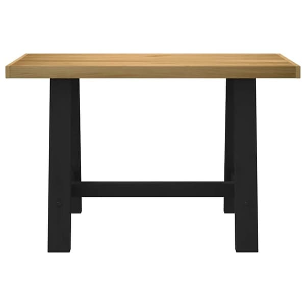 vidaXL skrivebord NOAIN A-formede ben 120x50x75cm massivt træ fyrretræ