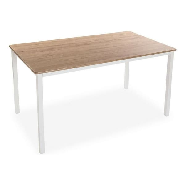 Matsalsbord Vit Brun Trä MDF (80 x 76 x 140 cm)