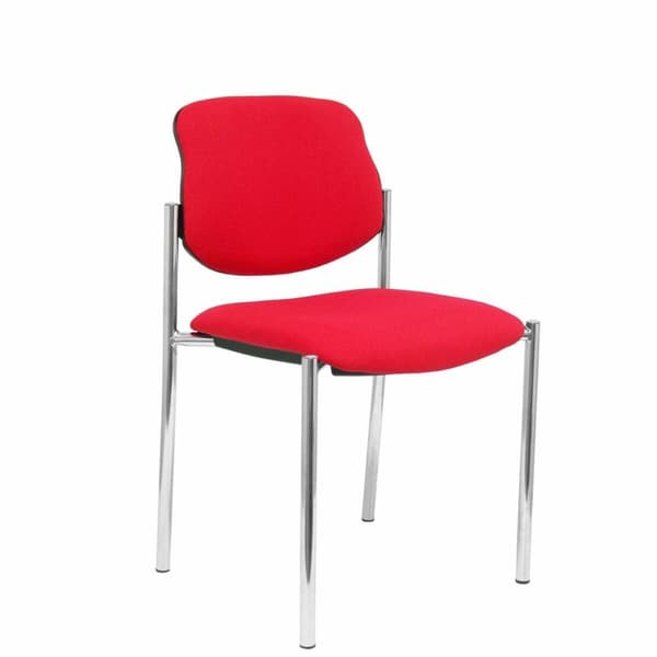 Receptionsstol Villalgordo Piqueras y Crespo BALI350 Röd Läderimitation