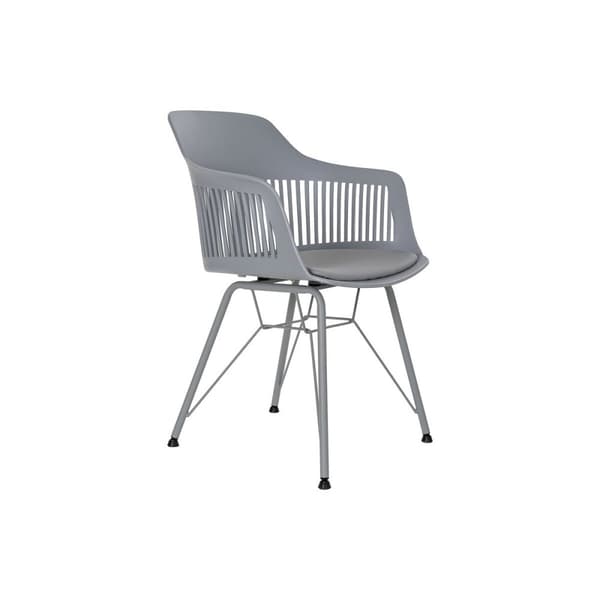 Stol DKD Home Decor Ljusgrå 56 x 53 x 81 cm