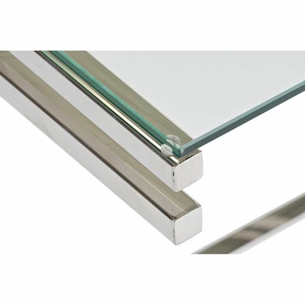 Soffbord DKD Home Decor Glas Rostfritt stål (120 x 60 x 45 cm)