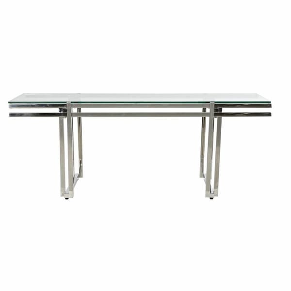 Soffbord DKD Home Decor Glas Rostfritt stål (120 x 60 x 45 cm)