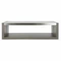 Miniatyrbild 4 av 5: Soffbord DKD Home Decor Glas Aluminium Tölgy Härdat glas (120 x 60 x 37,5 cm)