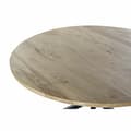 Miniatyrbild 2 av 5: Matsalsbord DKD Home Decor 127 x 127 x 75 cm Naturell Svart Metall Aluminium Mangoträ