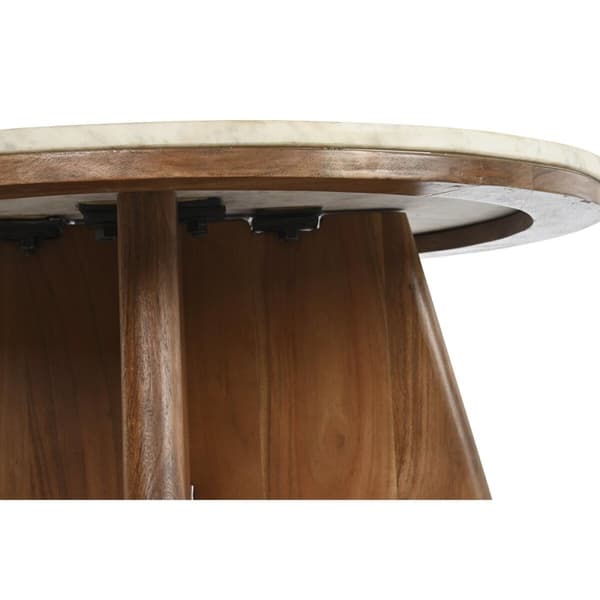 Soffbord DKD Home Decor Marmor Akaciaträ (70 x 70 x 43 cm)