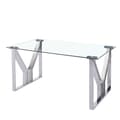 Miniatyrbild 1 av 2: Matsalsbord DKD Home Decor Glas Stål (180 x 90 x 75 cm)