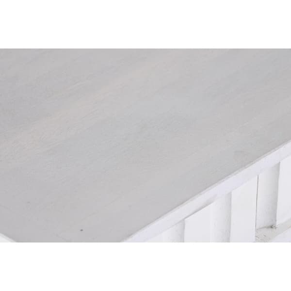 Matsalsbord DKD Home Decor Vit Metall Mangoträ 180 x 90 x 76 cm