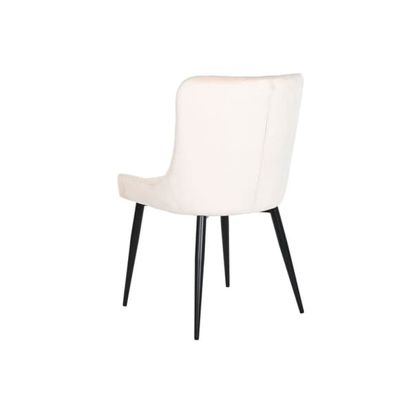 Matsalsstol DKD Home Decor Beige Metall Polyester (56 x 51 x 84 cm)