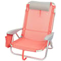 Miniatyrbild 2 av 5: Fällbar stol med nackstöd Aktive Flamingo Korall 51 x 76 x 45 cm (2 antal)