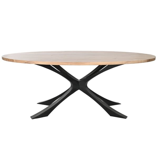 Matsalsbord DKD Home Decor Metall Akaciaträ 200 x 110 x 76 cm