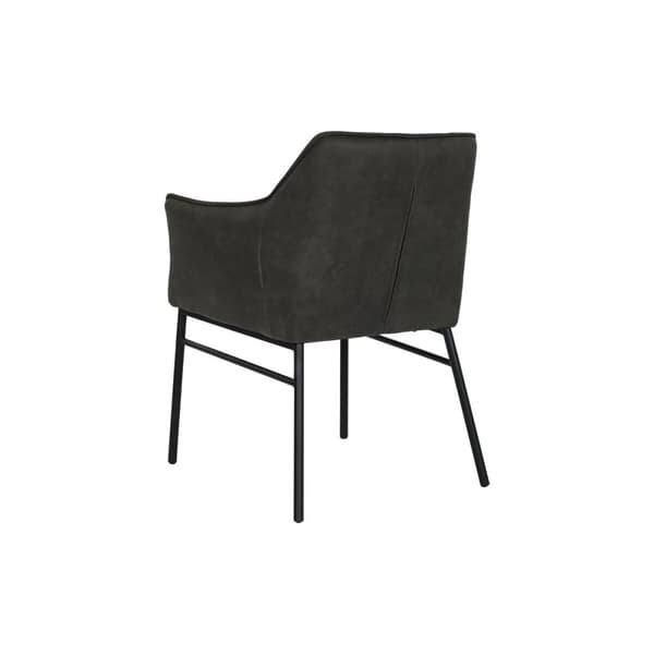 Stol DKD Home Decor Svart Mörkbrun Mörkgrå 60 x 60 x 84 cm