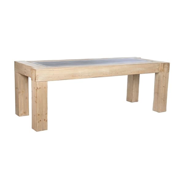 Matsalsbord Home ESPRIT Naturell Gran Trä MDF 220 x 90 x 76 cm
