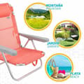 Miniatyrbild 6 av 8: Hopfällbar Stol Colorbaby Flamingo Rosa 48 x 46 x 84 cm Strand