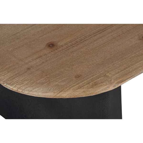 Soffbord Home ESPRIT Svart Naturell 120 x 60 x 32 cm