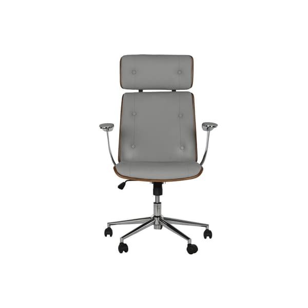 Kontorstol med nakkestøtte Home ESPRIT Beige Elfenben