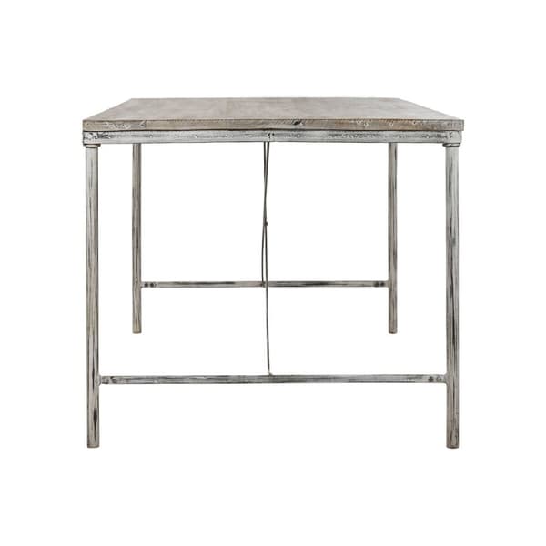 Middagsbord Home ESPRIT Hvit Jern Treverk av mangotre 160 X 90 X 80 cm