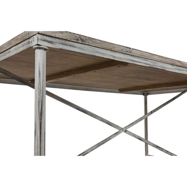 Middagsbord Home ESPRIT Hvit Jern Treverk av mangotre 160 X 90 X 80 cm
