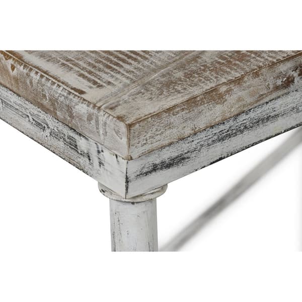 Middagsbord Home ESPRIT Hvit Jern Treverk av mangotre 160 X 90 X 80 cm