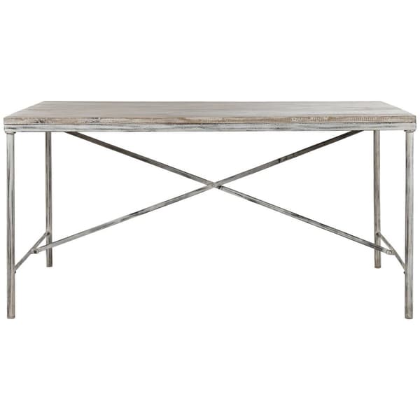 Middagsbord Home ESPRIT Hvit Jern Treverk av mangotre 160 X 90 X 80 cm