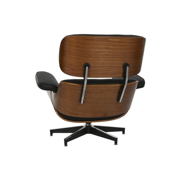 Fåtölj Home ESPRIT Svart Valnöt 89 X 87 X 79 cm