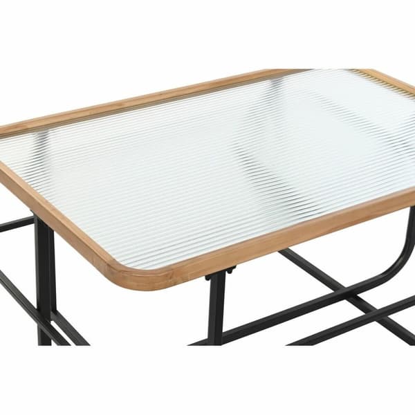 Sofabord DKD Home Decor Krystal Metal (90 x 60 x 46 cm)
