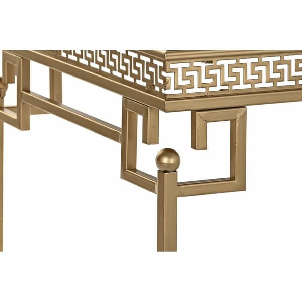 Sofabord DKD Home Decor Spejl Metal Aluminium 85 x 44 x 48 cm