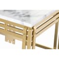 Miniatyrbillede 2 af 4: Sofabord DKD Home Decor Metal Aluminium Marmor 80 x 40 x 40 cm