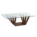 Miniatyrbillede 1 af 5: Sofabord DKD Home Decor Krystal Valnød Aluminium 130 x 70 x 42 cm