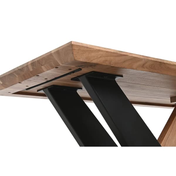 Sofabord DKD Home Decor Metal Akacie 115 x 60 x 45 cm