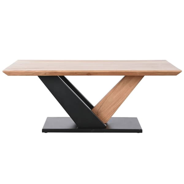 Sofabord DKD Home Decor Metal Akacie 115 x 60 x 45 cm
