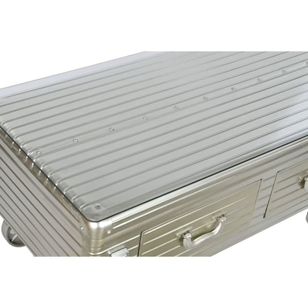 Sofabord Home ESPRIT Metal Krystal 100 x 52 x 46 cm