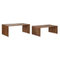 Miniatyrbillede 1 af 5: Sæt med 2 borde Home ESPRIT Natur Teak 116 x 60 x 46 cm