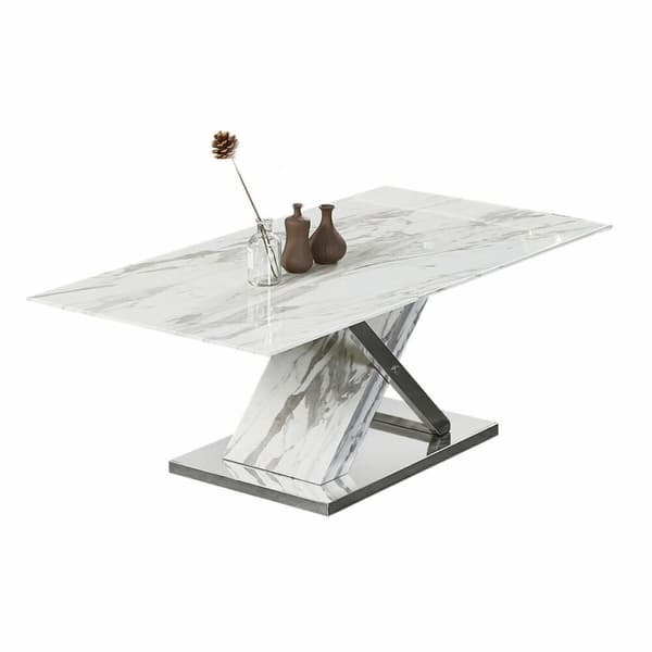 Ruokapöytä DKD Home Decor Kristalli Hopeinen Harmaa Teräs Valkoinen 180 x 90 x 78 cm