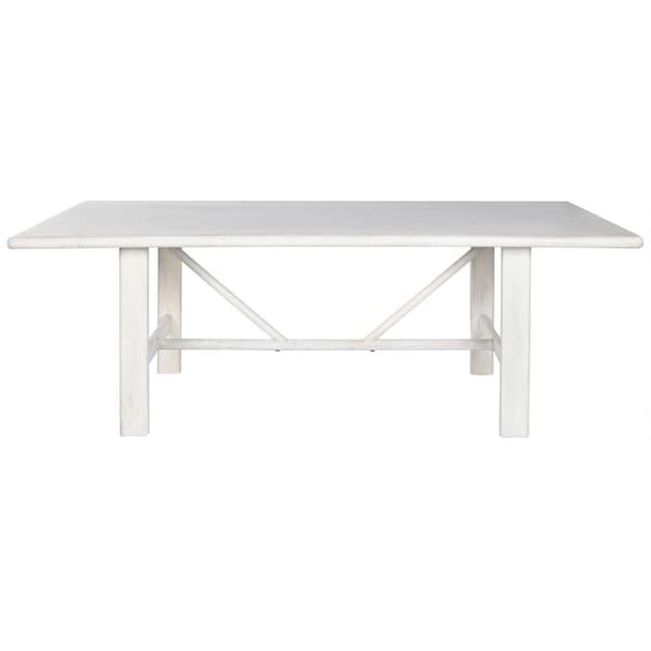 Spisebord Home ESPRIT Hvid Mangotræ 213,4 x 96,5 x 76,2 cm