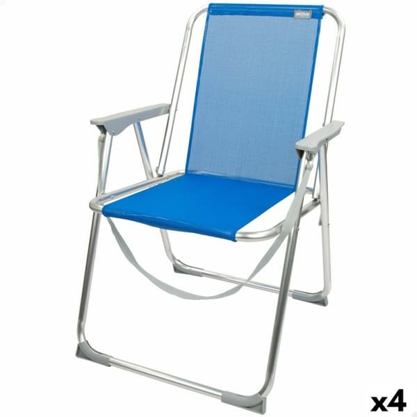 Folding Chair Aktive Gomera Sininen 44 x 76 x 45 cm (4 osaa)
