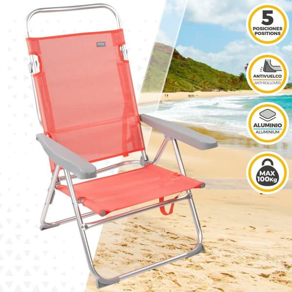 Folding Chair Aktive Flamingo Koralli 48 x 99 x 57 cm (4 osaa)