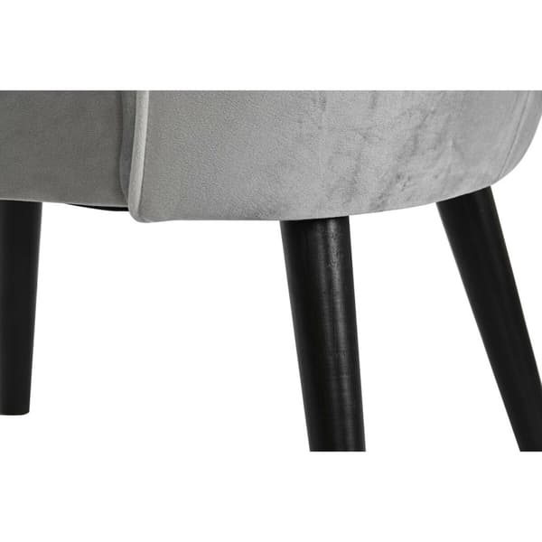 Nojatuoli DKD Home Decor Musta Harmaa Puu 59 x 66 x 76 cm