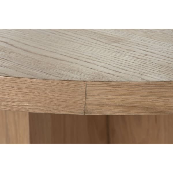 Ruokapöytä Home ESPRIT Luonnollinen Ąžuolo mediena 152 x 152 x 78 cm