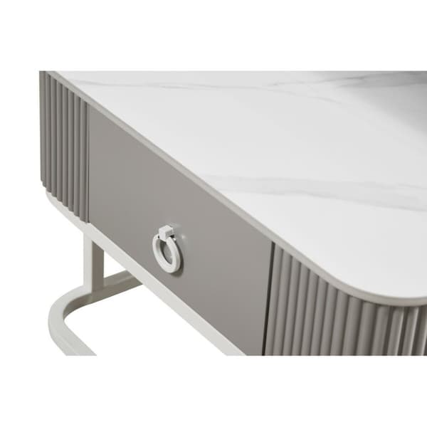 Soffbord Home ESPRIT Vit 70 x 70 x 45 cm