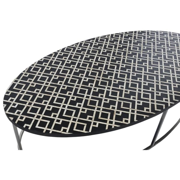 Soffbord Home ESPRIT Svart Elfenben 150 x 80 x 40 cm