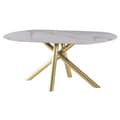 Miniatyrbilde 1 av 3: Middagsbord Home ESPRIT Gyllen Metall Keramikk 180 x 90 x 75 cm